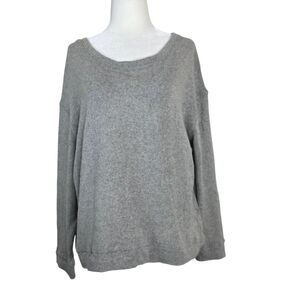 Majestic Filatures fine cashmere knit wide neck long sleeves Blouse/ sweater